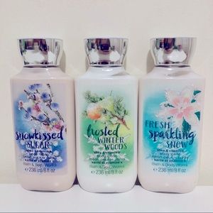RARE Bath & Body Works Winter Lotion Set - Shea/E